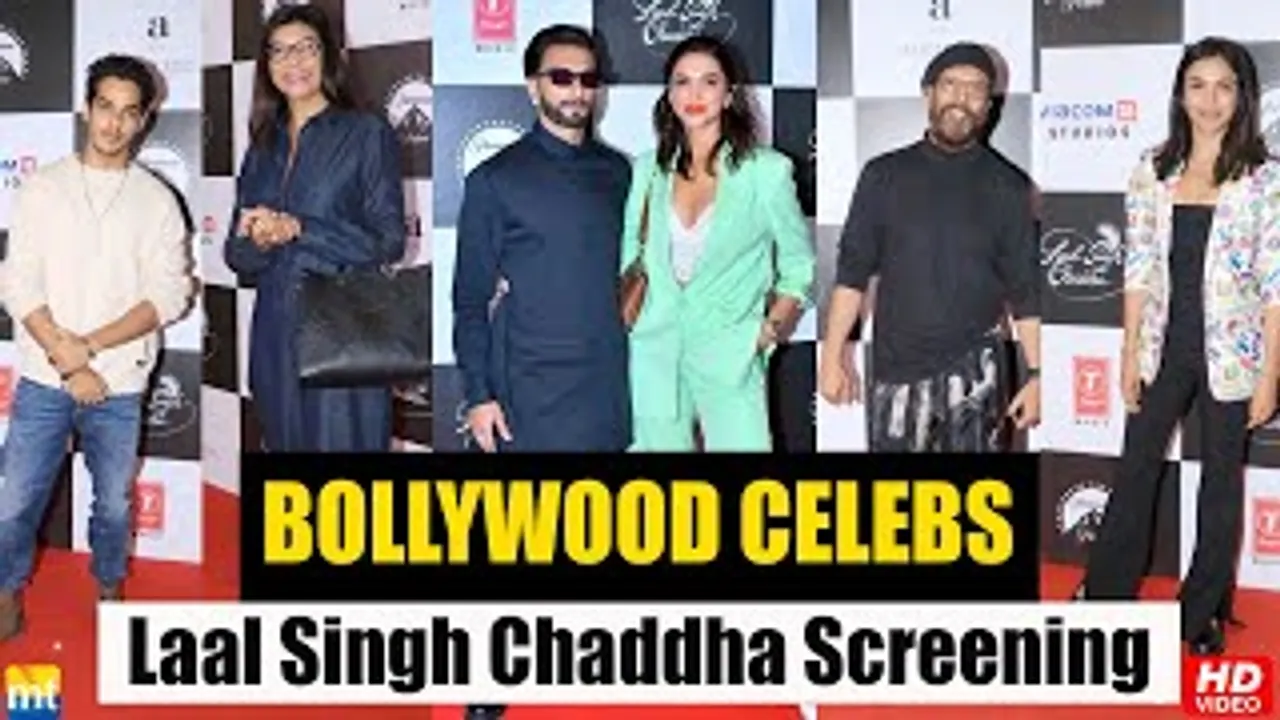 Ranveer Singh, Deepika Padukone, Sushmita Sen And Others At Laal Singh Chaddha SCREENNG GRAND STAR-STUDDED Red Carpet