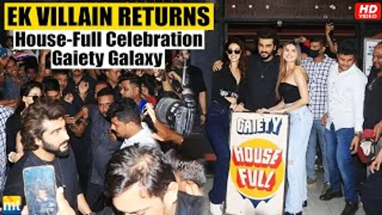 'Ek Villain Returns' Cast Arjun Kapoor, Disha Patani And Tara Sutaria Spotted At Gaiety Galaxy, Bandra To Meet Fans