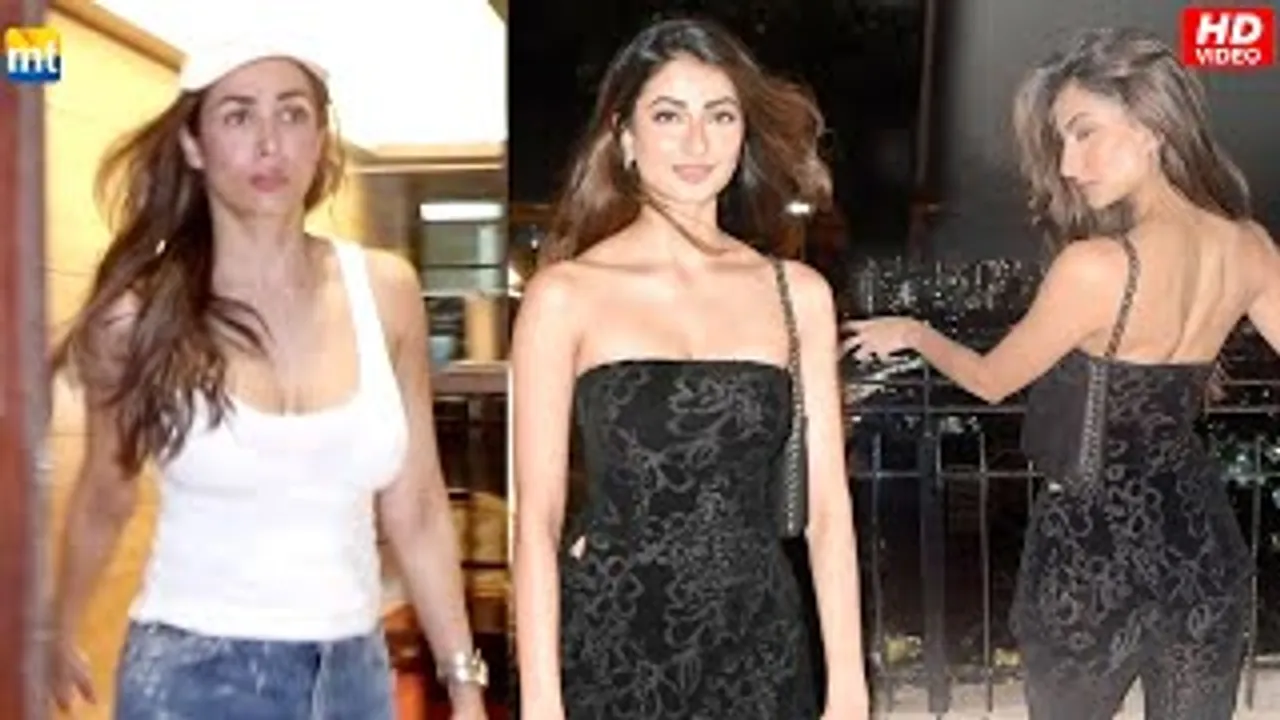 At 48 Age Malaika Arora looks HOT, Bijlee Palak Tiwari Looks stunning in Black dress