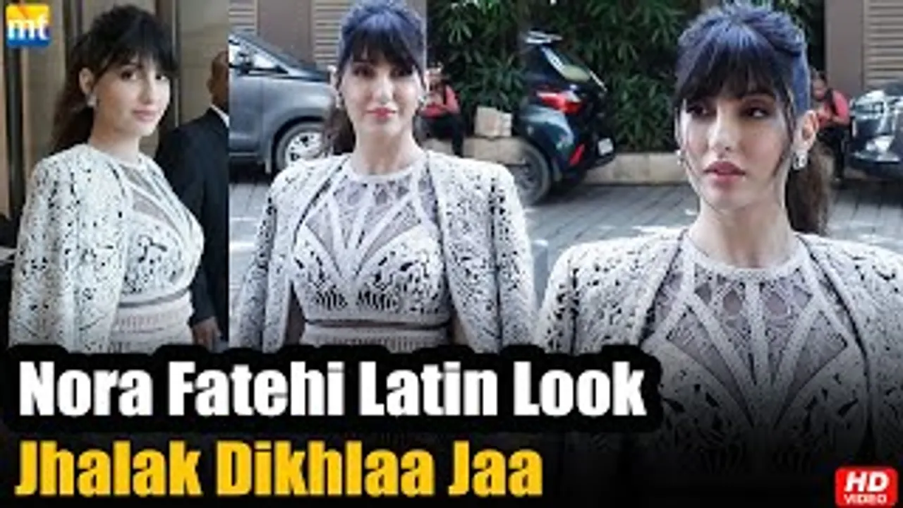 Sizzling Nora Fatehi look marvellous in Silver Glittering gown At 'Jhalak Dikhhla Jaa' Press Conference