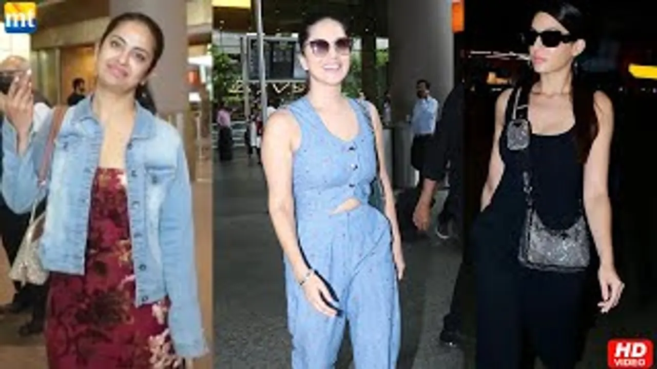 Nora Fatehi in All Black, Sunny Leone in Pyajana & Top, Balika Vadhu fame Avika Gor at airport