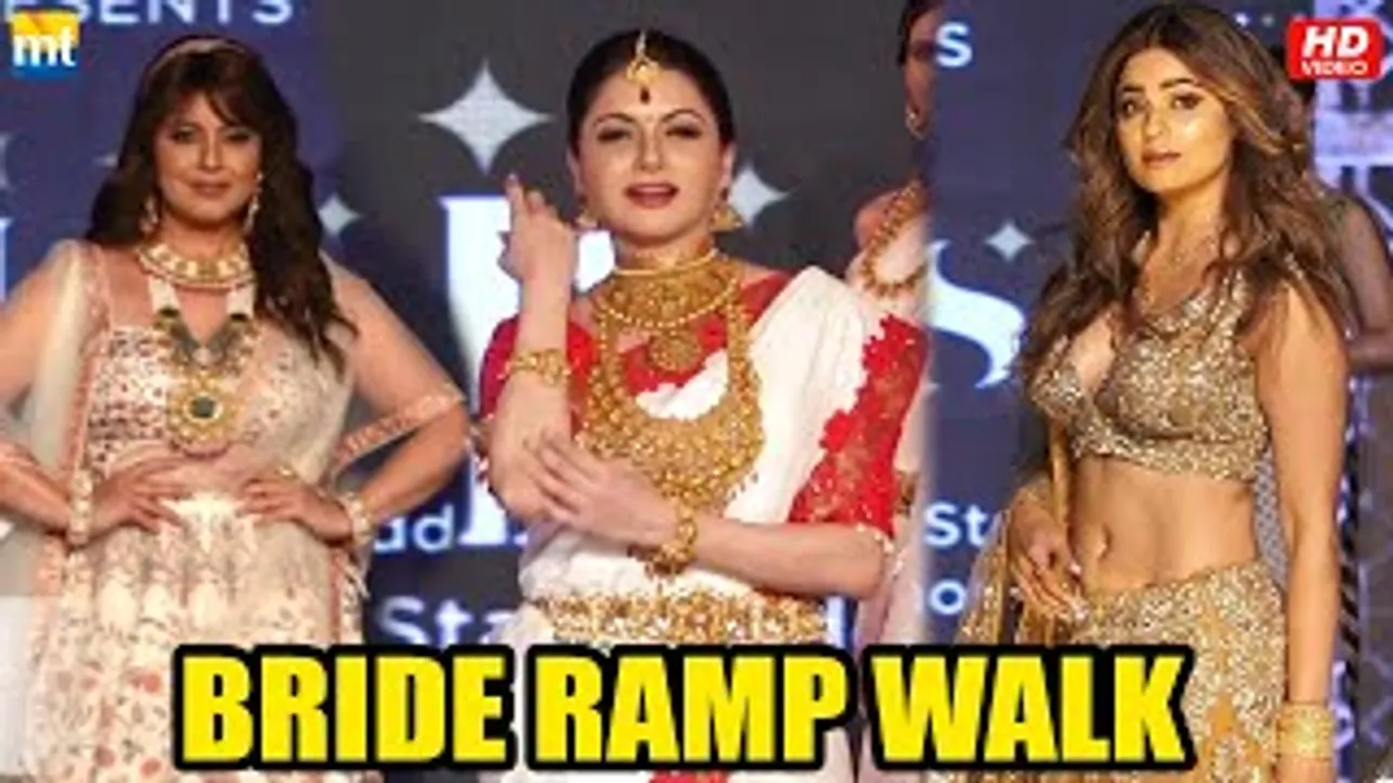 Post Break-Up Shamita Shetty, Post Cancer Treatment Mahima Chaudhary, Bhagyashree, Shriya Saran And others Walk The Ramp At A Fashion Show