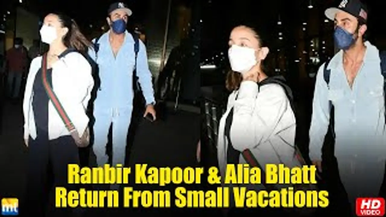 Homecoming for soon-to-be parents, Ranbir Kapoor & Alia Bhatt return from small vacation