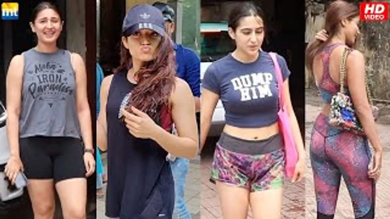 Sara Ali Khan, Pooja Hegde, Rashmika Mandanna & Dhvani Bhanushali Snapped post Their workout sessions