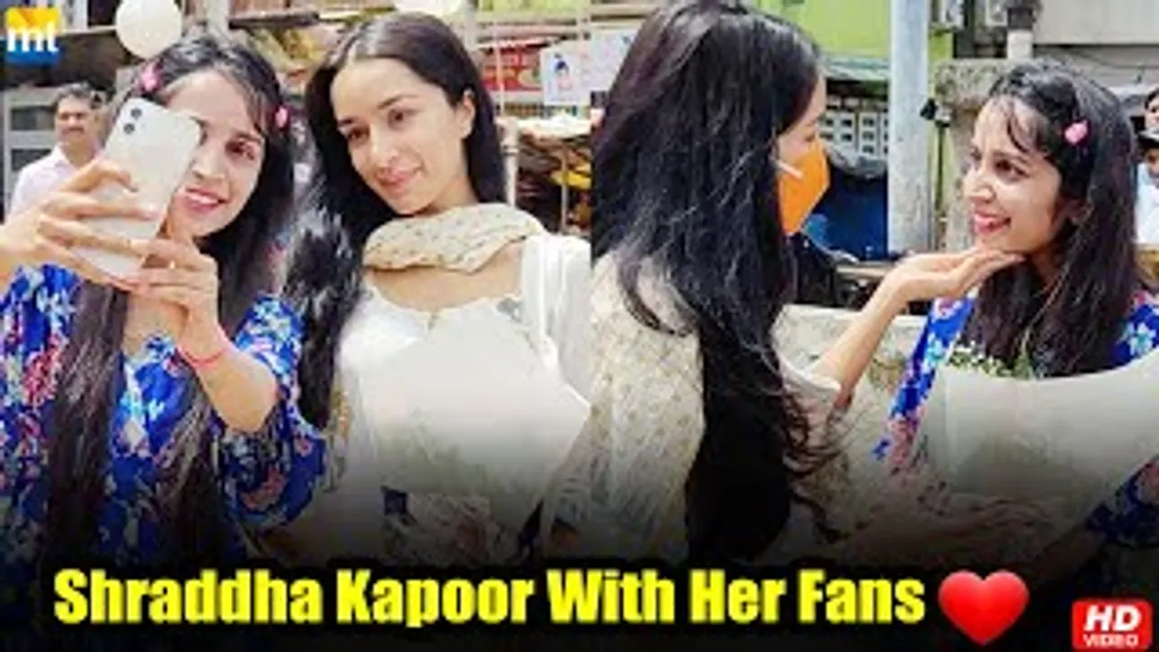 Shraddha Kapoor's sweet gesture to a female fan before taking off to Versova Jetty