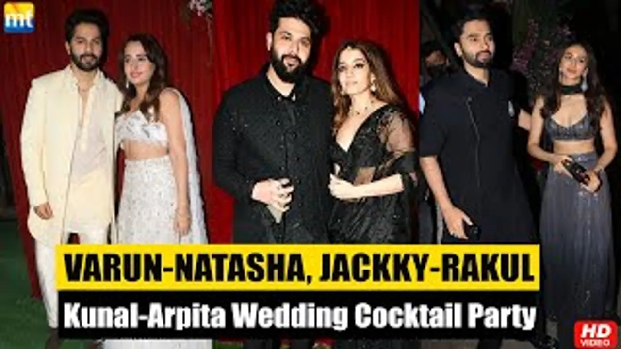 Couple Goals Varun Dhawan-Natasha Dalal, Rakul Preet Singh-Jackky Bhagnani at Kunal Rawal & Arpita Mehta Pre Wedding Bash