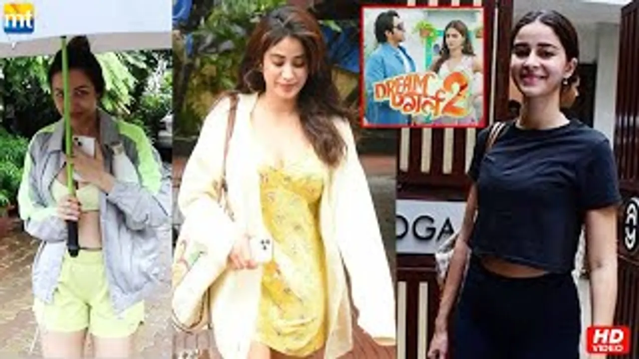 Ananya Panday looks happy after DREAM GIRL 2 Announcement, Gym hotties Janhvi Kapoor And Malaika Arora Also Spotted