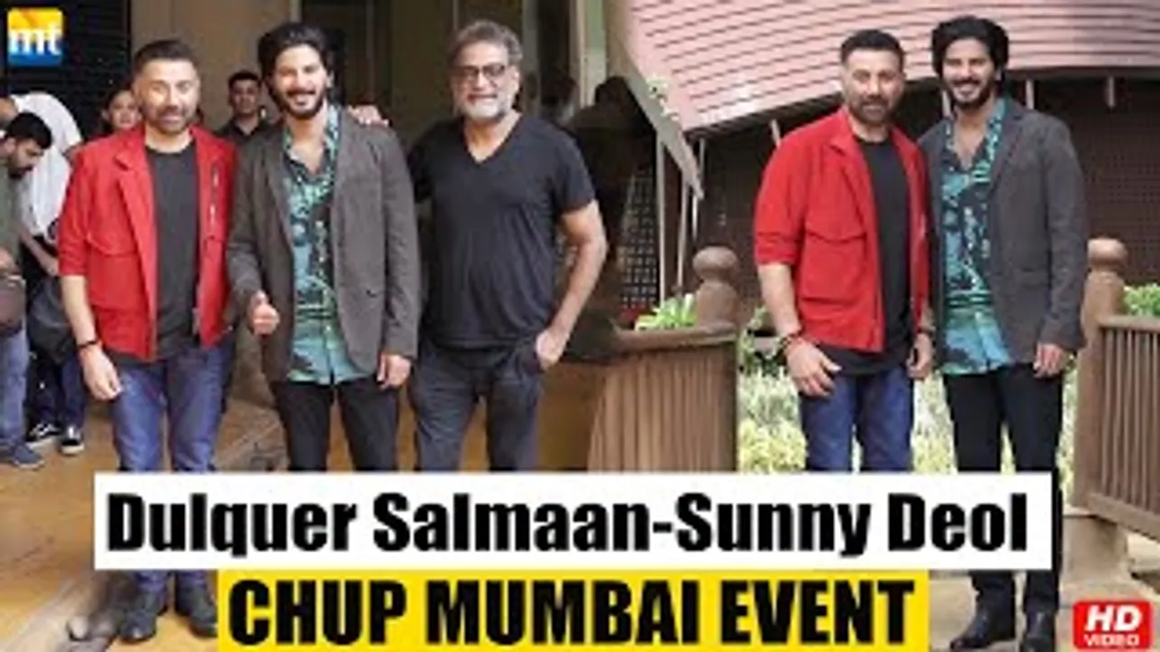 Dulquer Salmaan Travels From South To Mumbai To Join Sunny Deol And R. Balki For 'Chup' Event