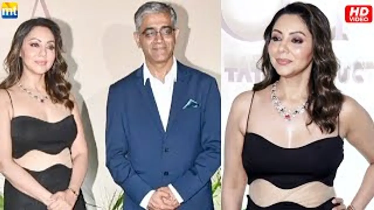 Shahrukh Khan's wife Gauri Khan looks gorgeous in Black As She Launches Zoyas Magnificent New Collection