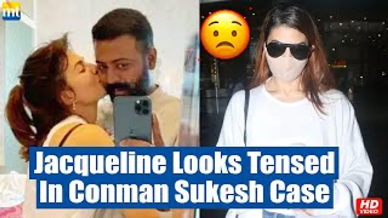Jacqueline Fernandez looks tensed as she returns from interrogation of 200 Cr. money laundering Sukesh' case