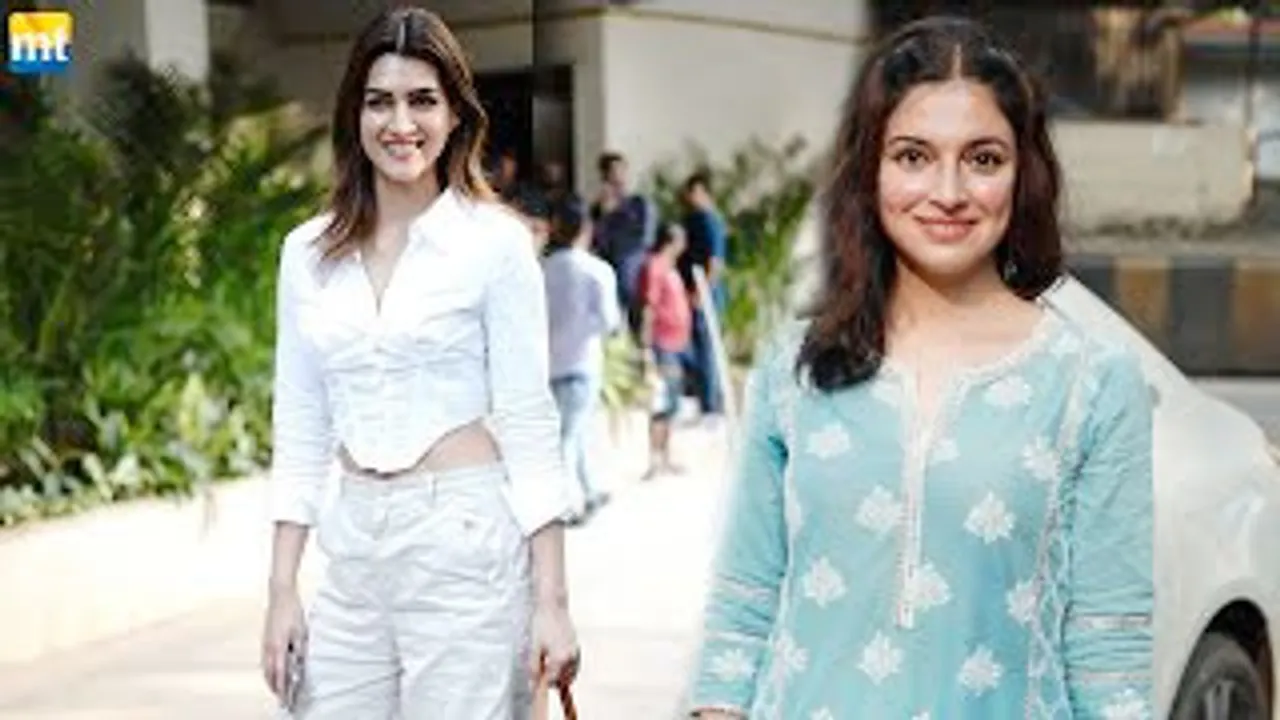 Kriti Sanon looks pretty in casual at Nikhil Dwivedi's office, Divya Khosla at Mahesh Bhatt's office