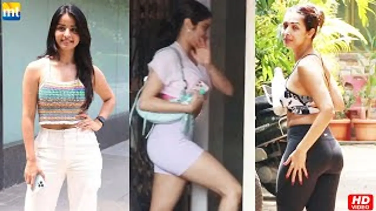Janhvi Kapoor, Malaika Arora in Tight Outfit at Pilate Gym, Gorgeous Mahima Makwana in Andheri
