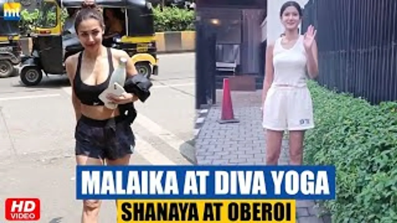Malaika Arora raises Temperature in her Gym outfit, Shanaya Kapoor at Restaurant
