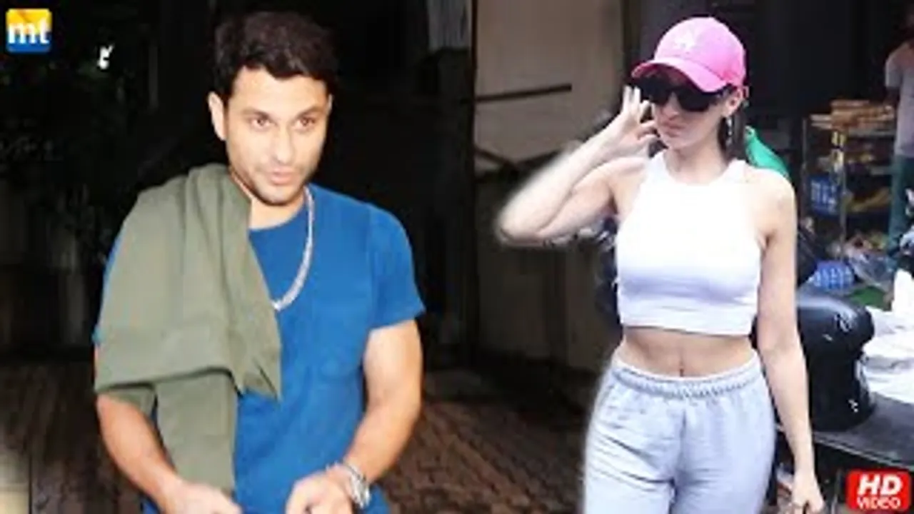HOT Nora Fatehi flaunts her ABS at salon, Kunal KemmuAT Farhan's Office for Madgaon Express