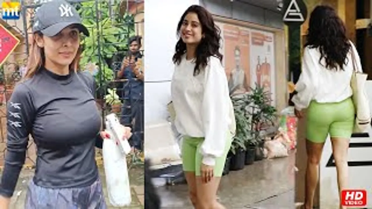 Janhvi Kapoor's PALAT moment with paps, Not OLD at all Malaika Arora in slim Yoga Fits