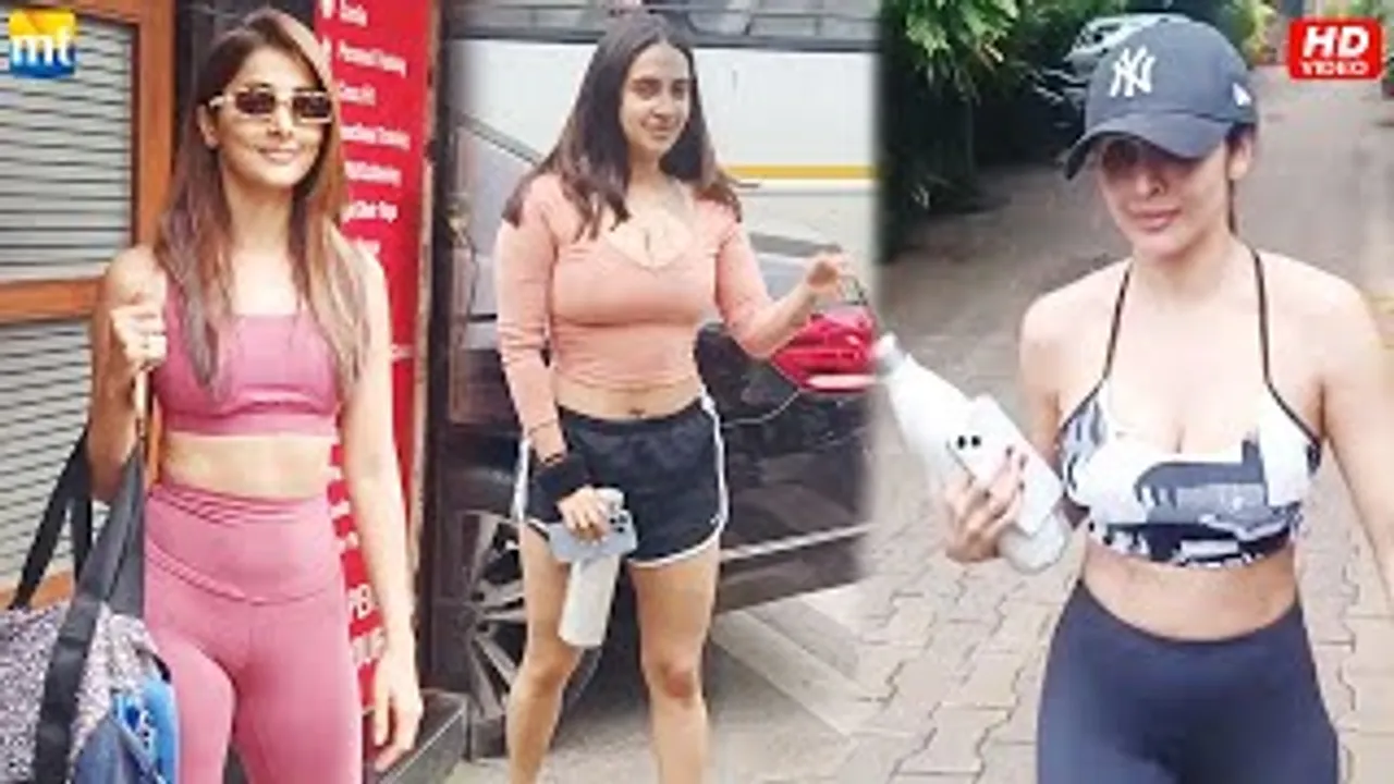 Pooja Hegde returns to Gym from SIIMA, Fitness Buddies Malaika Arora & Akansha Ranjan Kapoor in Yoga pants