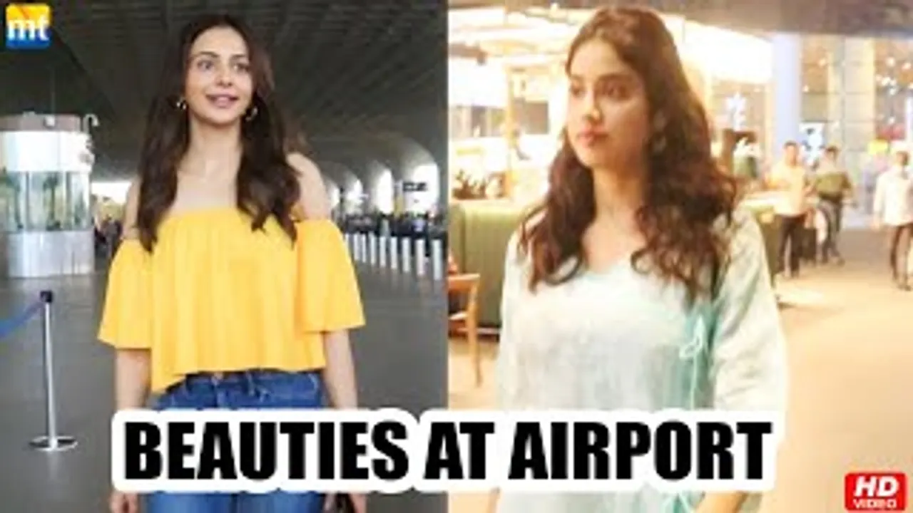 Cuttputlli actress Rakul Preet Singh glowing in yellow top, Janhvi Kapoor ethnic look