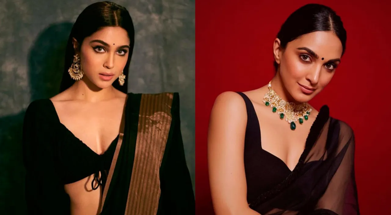 Check Out The Stylish Navratri Festival Looks Of Sharvari And Kiara Advani In Black Sarees