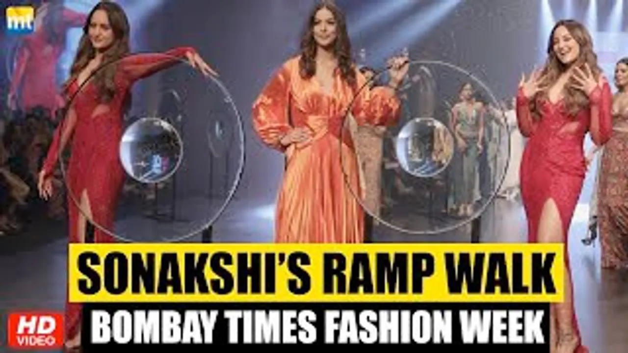 Sonakshi Sinha stunned in red outfit At Bombay Times Fashion Week 2022