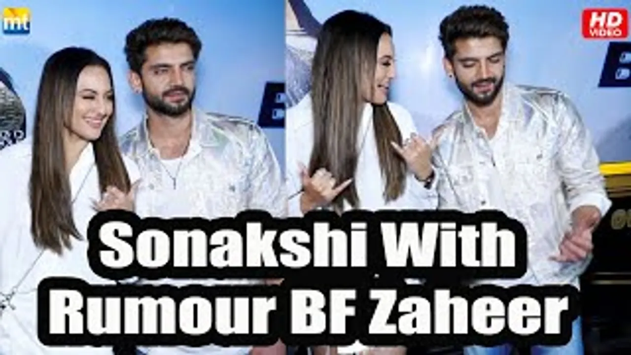 Double XL Sonakshi Sinha with Rumour BF Zaheer Iqbal seen together at A restaurant