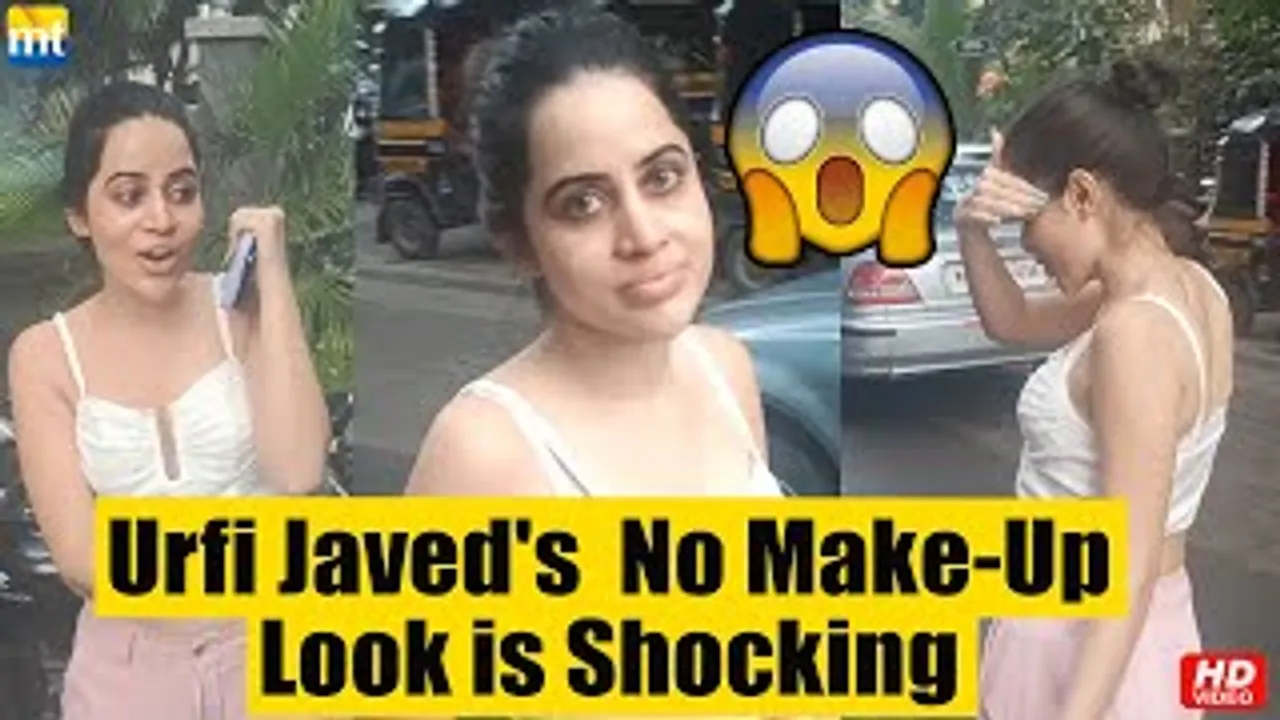 Urfi Javed HIDES her face due to No MAKE-UP, see how she looks without Cosmetics