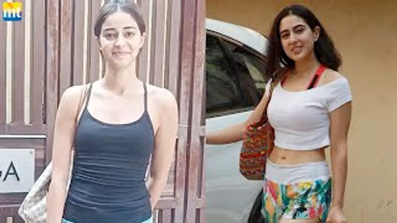 Post Diwali Party Sara Ali Khan & Ananya Panday sweating out at Gym to maintain their Figure