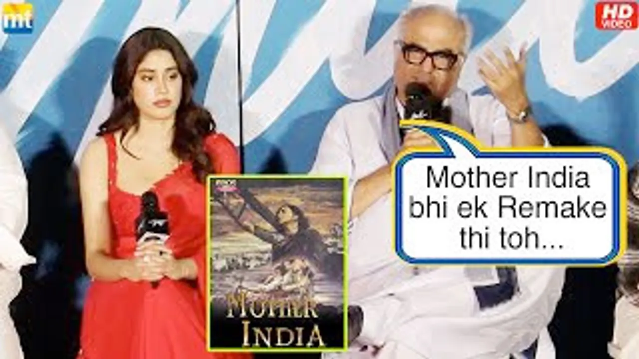 "Mother India Was A Remake Too," Boney Kapoor defends daughter Janhvi Kapoor's 'Mili'