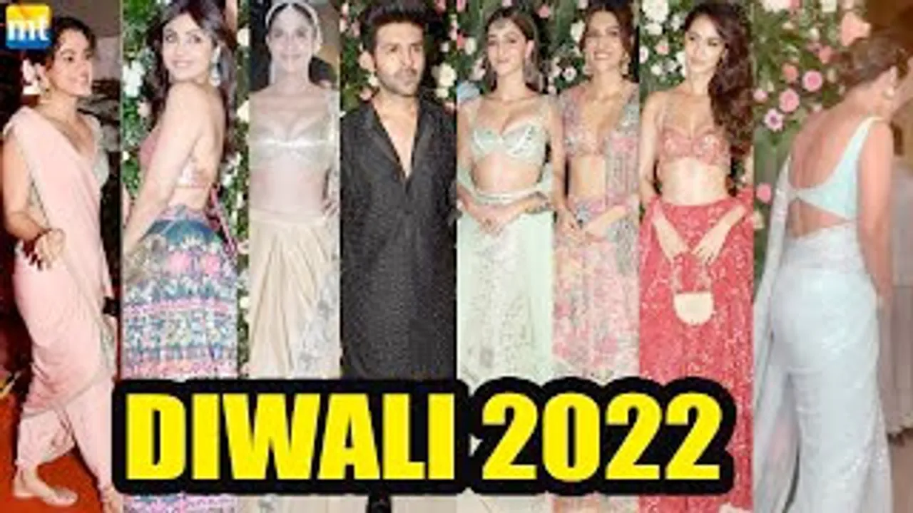 Kartik Aaryan, Ananya Panday, Disha Patani, Kriti Sanon, Shilpa Shetty, Hina Khan, Taapsee Pannu, Shanaya Kapoor, Alaya F And Others At Ekta Kapoor's Grand Diwali Party