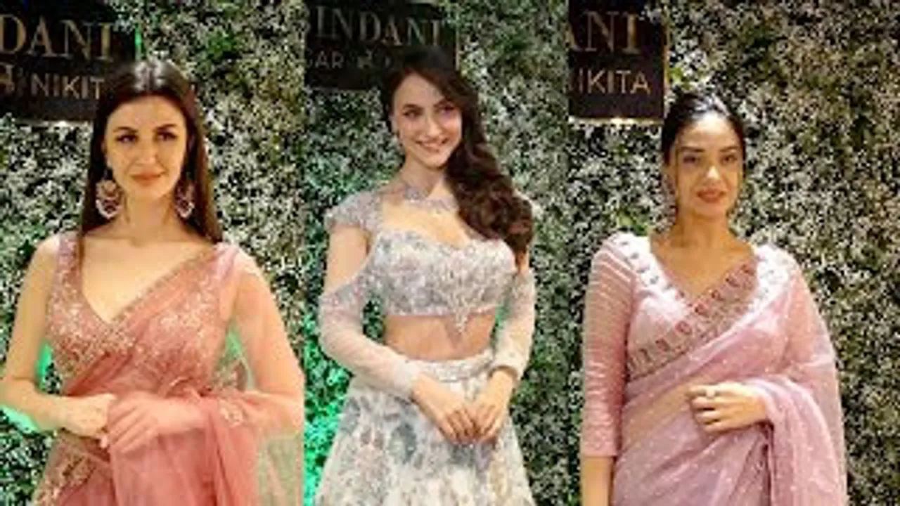 Arbaaz Khan's GF Giorgia Andriani, Elli AvrRam and Divya Aggarwal at the Cloth Store Launch