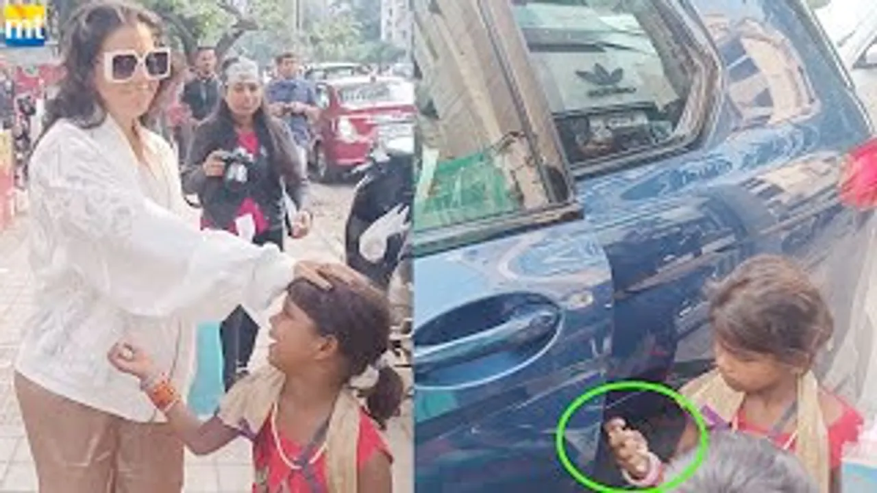 Ajay Devgn's wife Kajol gives Money to poor kids outside Food hall, wishes them Happy Diwali