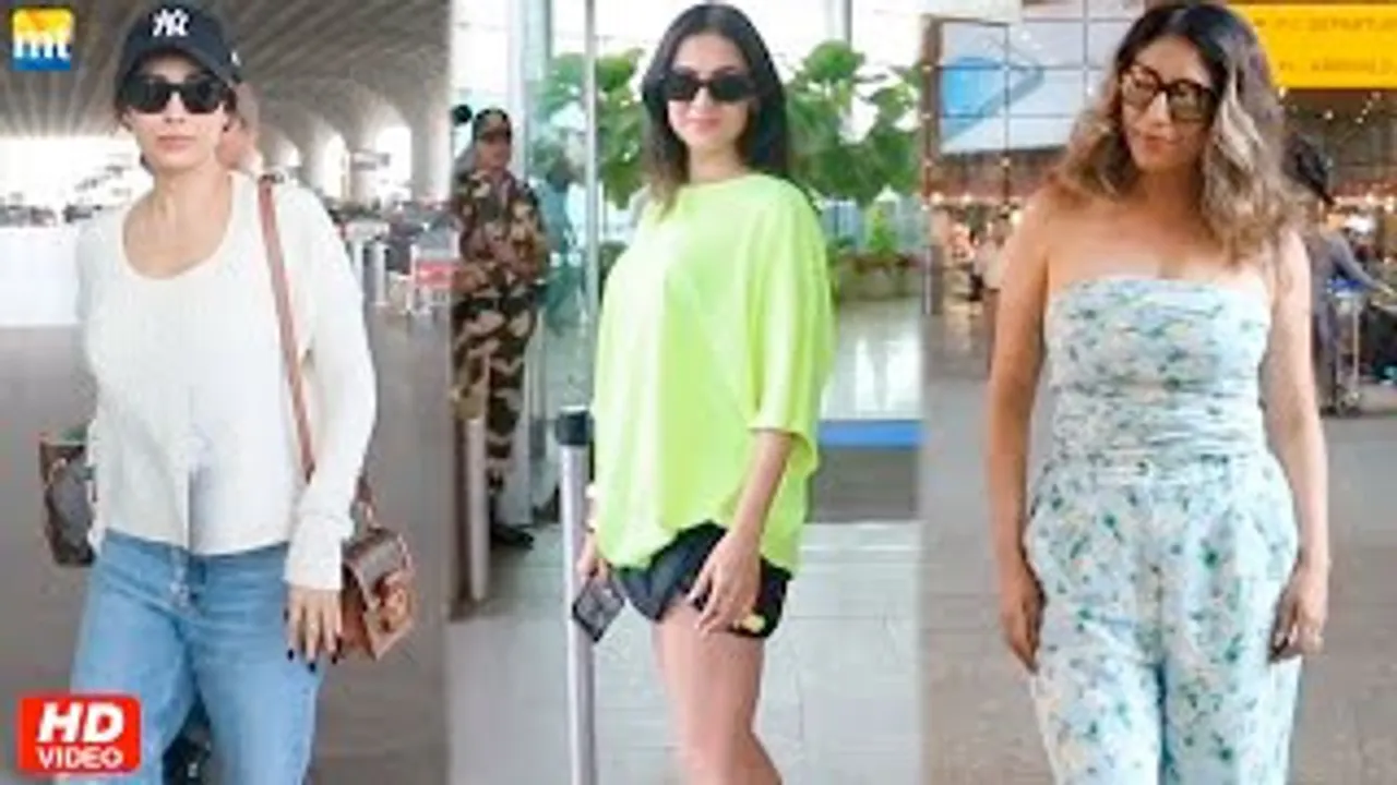 Malaika Arora in casuals, Hot Neha Bhasin, Sonal Chauhan in shorts at airport