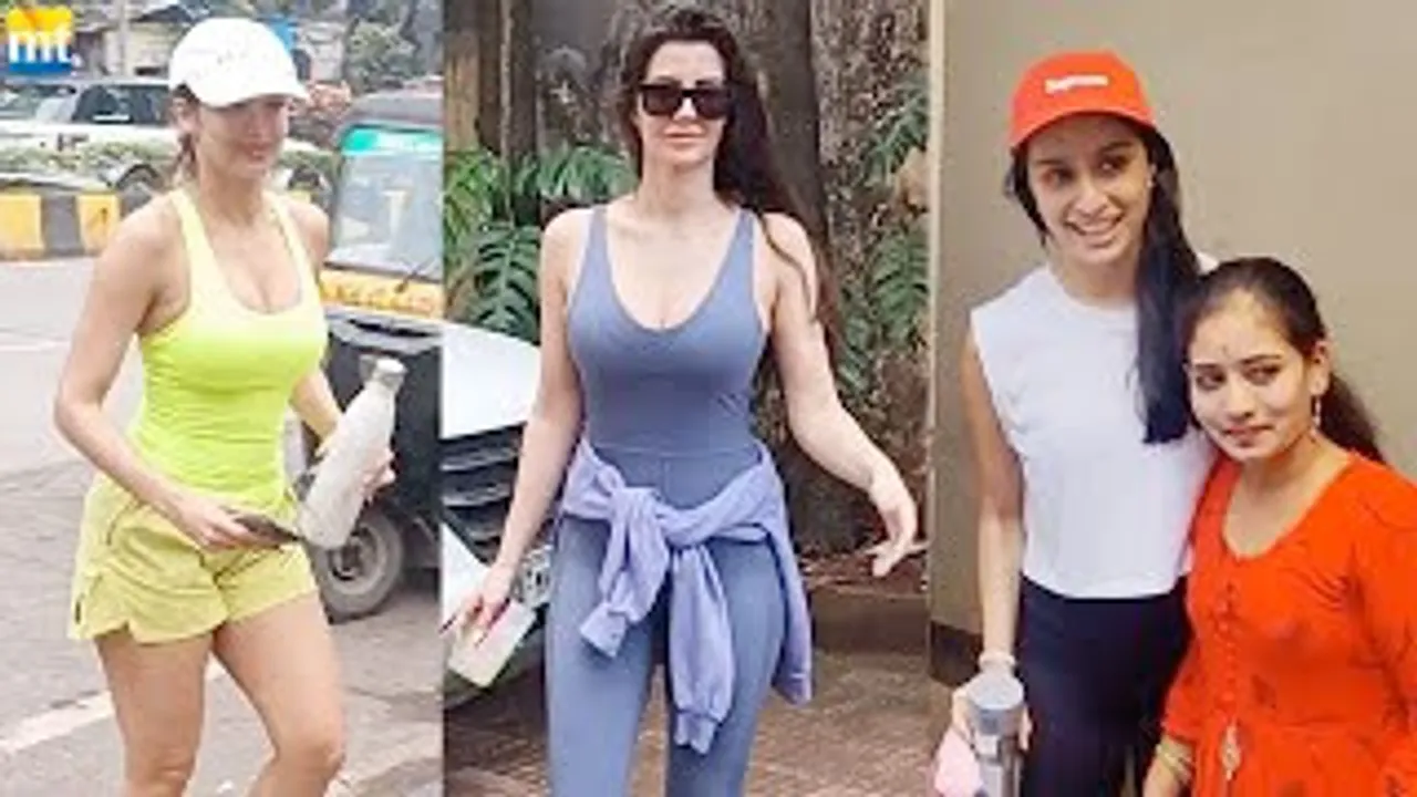 Shraddha Kapoor takes selfie with fans, Malaika Arora & Giorgia Andriani looks Sexy after workout