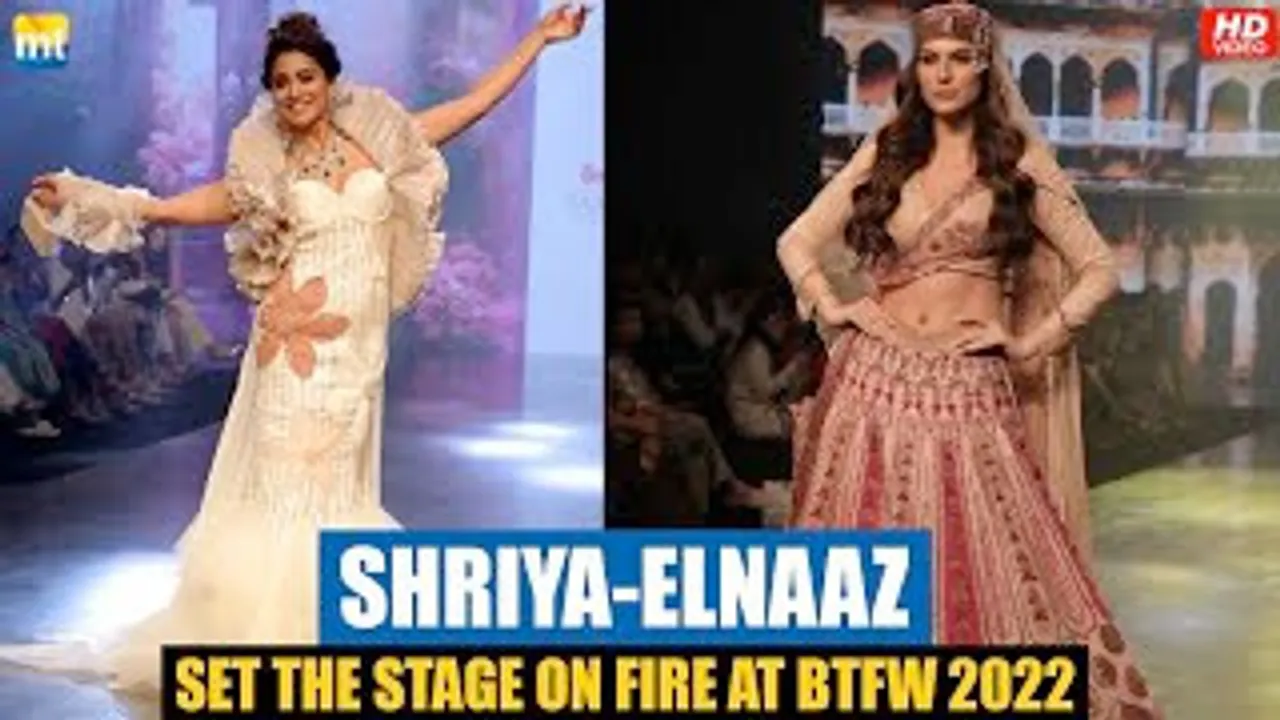 Drishyam 2 Fame Shriya Saran razzle dazzle, Gorgeous Elnaaz Norouzi At Bombay Times Fashion Week 2022