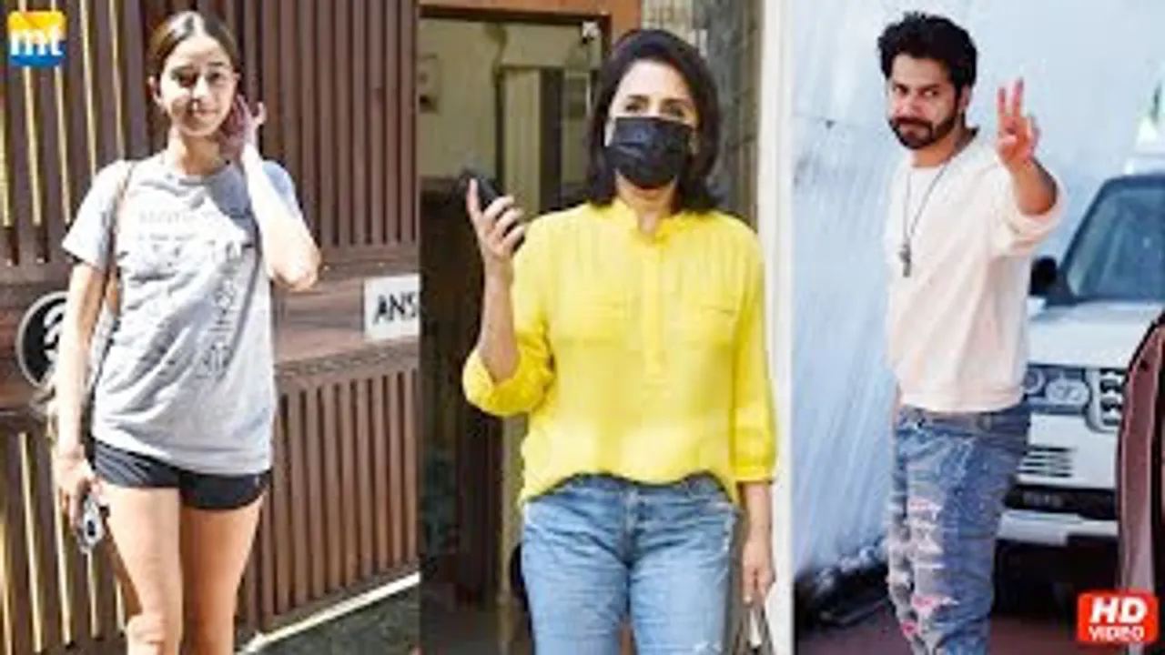 Varun Dhawan at Anand Pandit's office, Nitu Singh at a clinic, Ananya Panday post workout sessions
