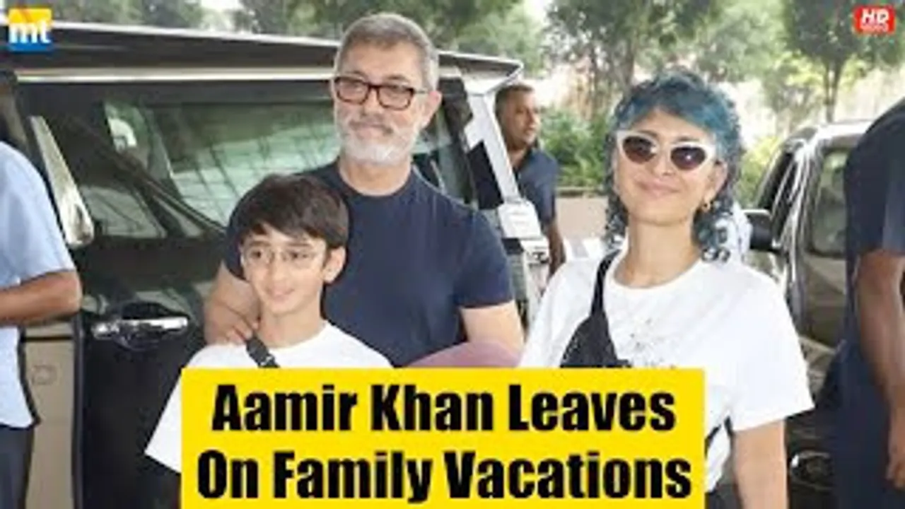 Aamir Khan looks OLD arrives with his wife Kiran Rao and Son Azad leave for Family Vacations