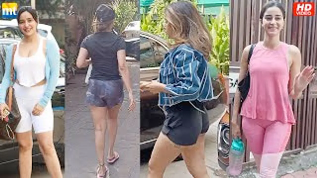 Ananya Panday, Malaika Arora, Neha Bhasin & Neha Sharma at Gym