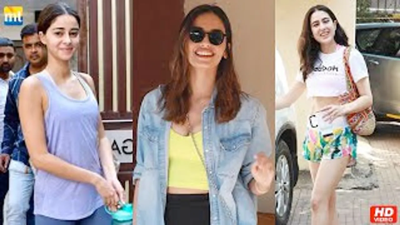 Sara Ali Khan, Ananya Panday & Manushi Chillar sweat out in a gym to maintain their figure