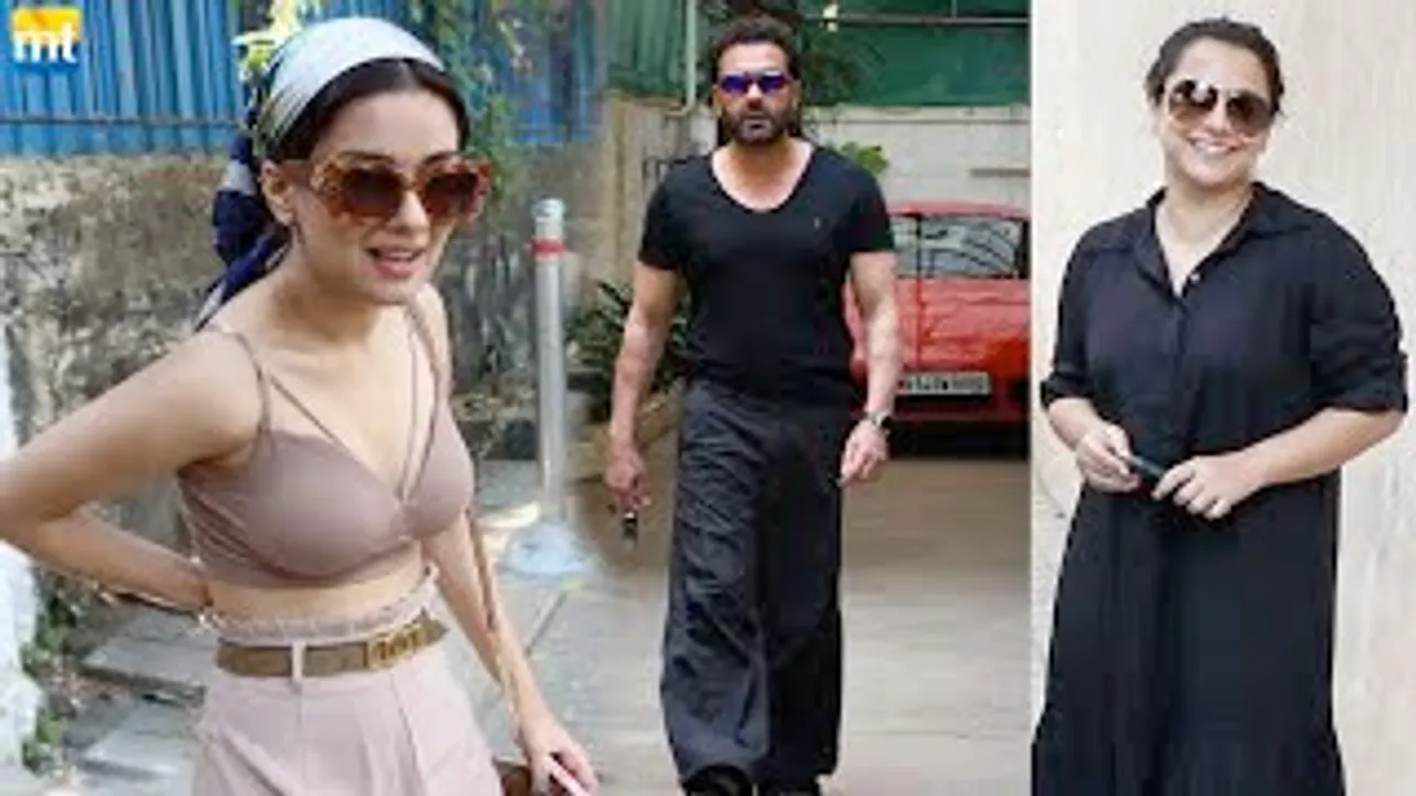 Japnaam Baba Bobby Deol in Red Ferrari, Vidya Ji Piche Kider Jaa Rahe Ho, Hottie Avneet Kaur At Salon