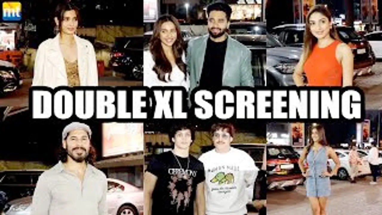 Rakul Preet Singh, Jackky Bhagnani, Rhea Chakraborty, Jimmy Shergill, Dino Morea And Others At 'Double XL' Screening
