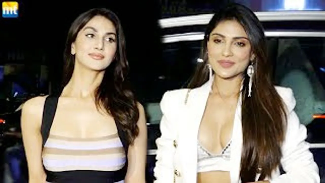 Hotties Vaani Kapoor & Ishita Raj Sharma arrive at Kartik Aaryan's Birthday Bash