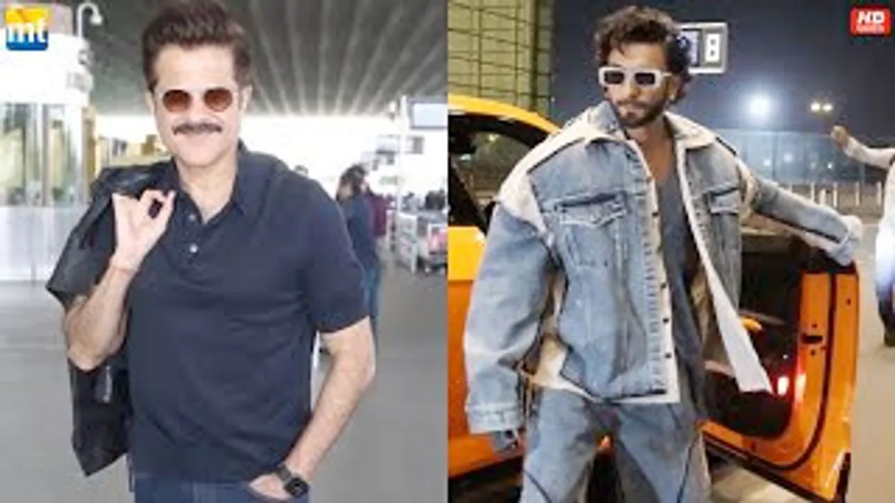 Ranveer Singh arrives in style in Lamborghini, Anil Kapoor looks stylish & Handsome leaves for Delhi