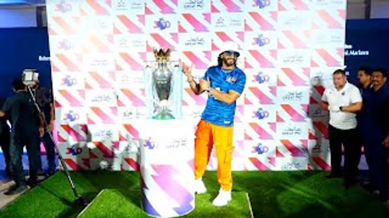 ENERGETIC King Ranveer Singh celebrates 30 Years of Premier League in India