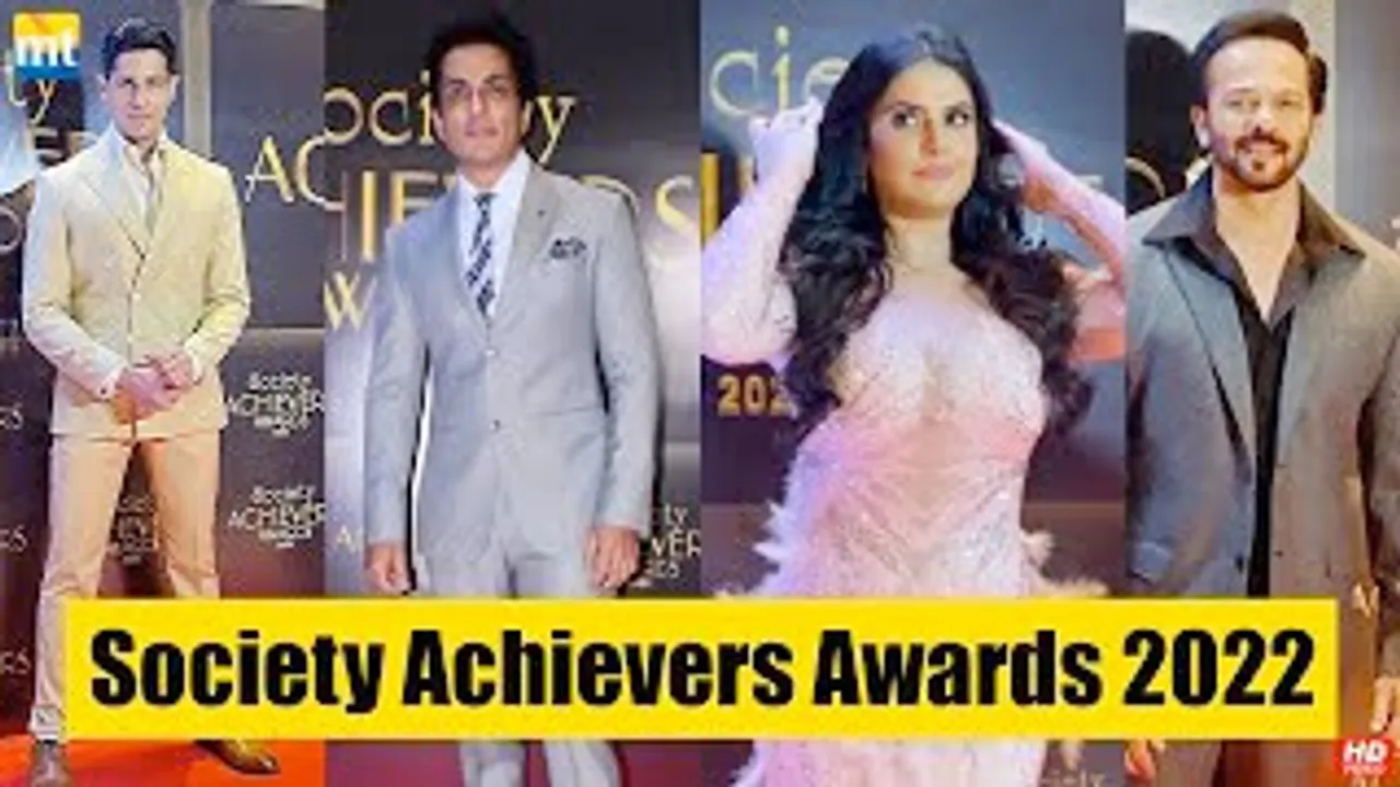 Sidharth Malhotra, Sonu Sood, Rohit Shetty, Zareen Khan And Hema Malini And Others At Society Achievers Awards 2022