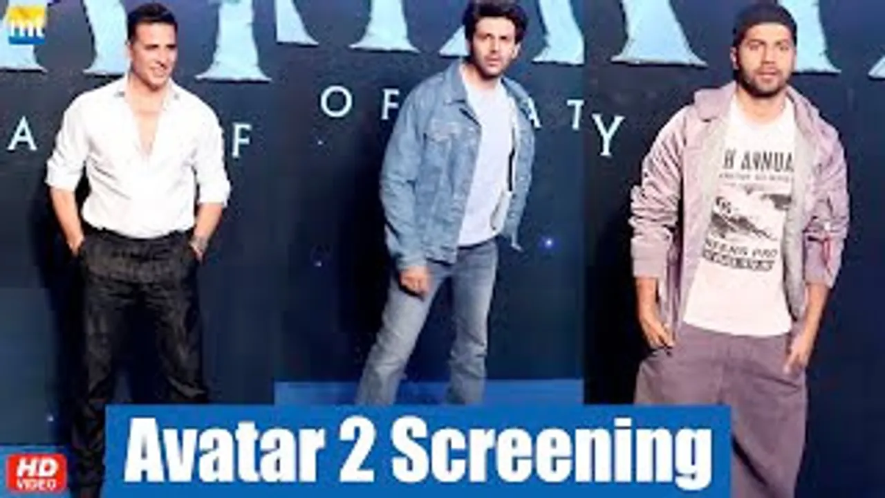 Akshay Kumar, Kartik Aaryan And Varun Dhawan at 'AVATAR 2' Special Screening In Mumbai