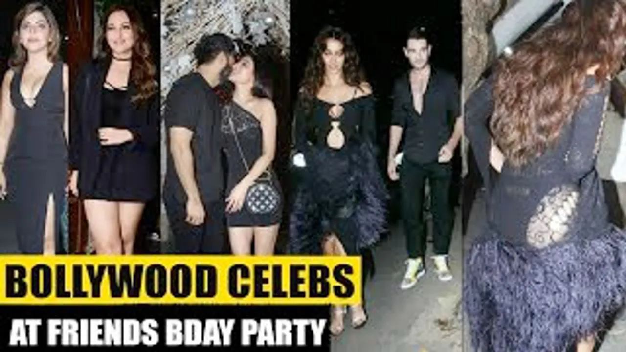 Disha Patani with Rumoured BF, Mouni Roy, Huma Qureshi, Anushka Ranjan, Mira Rajput And Others At Mohit Rai's Birthday Bash