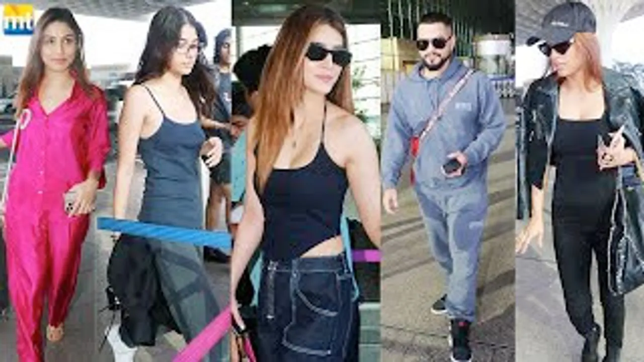 Kriti Sanon, Nia Sharma, Donal Bisht, Kunal Kemmu, Samaira Kapoor, Shweta Tripathi And Others Leave For New Year Celebrations
