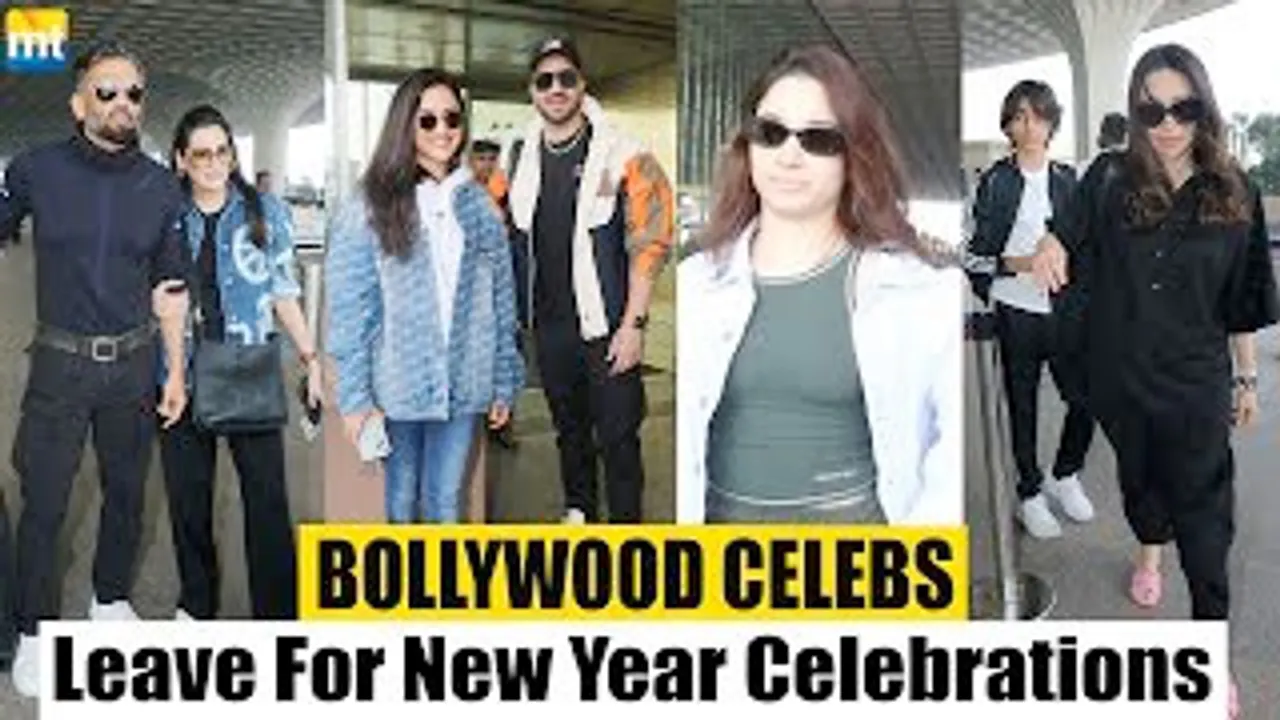 Jasmin Bhasin-Aly Goni, Suniel Shetty With Wife, Tamannaah Bhatia, Karisma Kapoor With Her Son Leave For New Year Celebrations