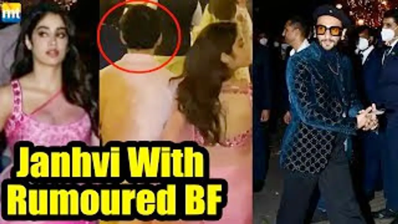 Janhvi Kapoor with rumoured BF, Ranveer Singh, Sagarika Ghatge-Zaheer at Anant Ambani's engagement