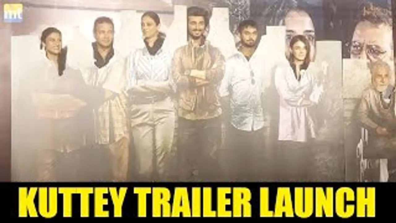 KUTTEY Style entry of Tabu, Arjun Kapoor, Radhika Madan, Konkona Sen Sharma And Others At The Trailer Launch