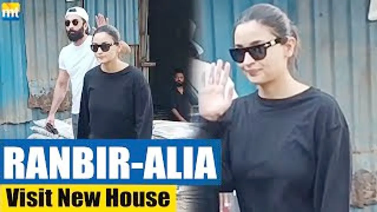 Alia Bhatt & Ranbir Kapoor visit their new house to check the construction before Grihpravesh